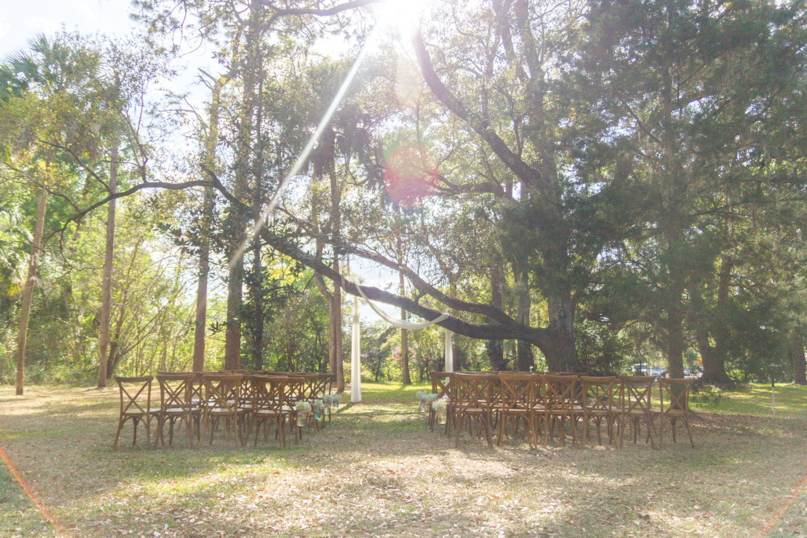 wedding venue in Orlando, FL.  Wedding Ceremony at The Garden Villa in Orlando, FL